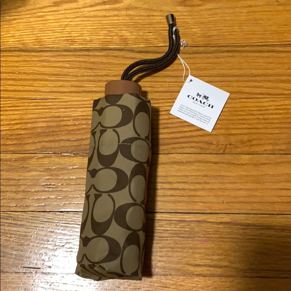 Coach signature mini umbrella